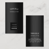 ロゴプロフェッショナルコンサルティング投資ブラックVIP 名刺 (正面/裏面)