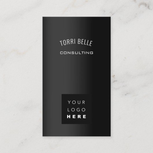 ロゴプロフェッショナルコンサルティング投資ブラックVIP 名刺 (正面)