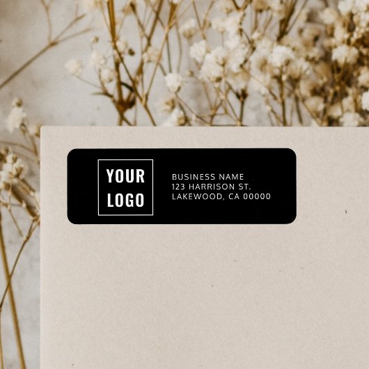 ロゴプロフェッショナルシンプル差出人住所 ラベル