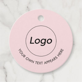 ロゴプロフェッショナルビジネスピンクメッセージカード フェイバータグ