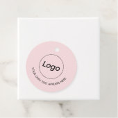ロゴプロフェッショナルビジネスピンクQRメッセージカード フェイバータグ (インサイチュ)