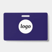 ロゴプロフェッショナルビジネスNavy Blue Name バッジ (裏面)