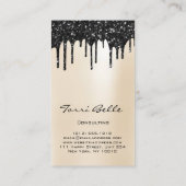 ロゴプロフェッショナルブラックドリップピアリーコンサルティング 名刺 (裏面)