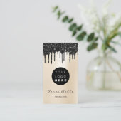 ロゴプロフェッショナルブラックドリップピアリーコンサルティング 名刺 (スタンド正面)