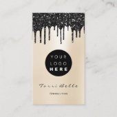 ロゴプロフェッショナルブラックドリップピアリーコンサルティング 名刺 (正面)