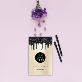 ロゴプロフェッショナルブラックドリップピアリーコンサルティング 名刺