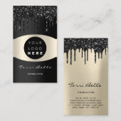 ロゴプロフェッショナルブラックラックスインベストメントコンサルティング 名刺 (正面/裏面)