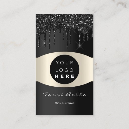 ロゴプロフェッショナルブラックVIP投資コンサルティング 名刺 (正面)