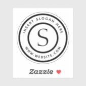 ロゴプロフェッショナルプレーンシンプルステッモダンカー シール (シート)