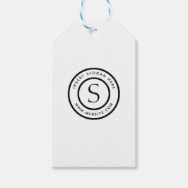 ロゴプロフェッショナルプレーンシンプルモダン ギフトタグ