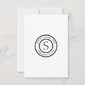 ロゴプロフェッショナルプレーンシンプルモダン サンキューカード (正面)