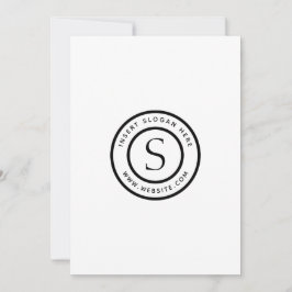 ロゴプロフェッショナルプレーンシンプルモダン 招待状