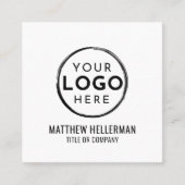 ロゴプロフェッショナルミニマル スクエア名刺 (正面)