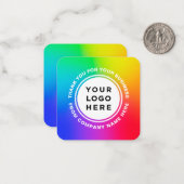 ロゴプロフェッショナルレインボーありがとう ノートカード (正面/裏面インサイチュ)