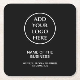 ロゴプロフェッショナル事業会社企業の スクエアペーパーコースター