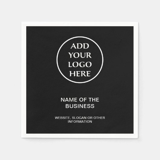 ロゴプロフェッショナル事業会社企業の スタンダードカクテルナプキン (正面)