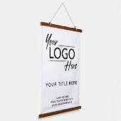 ロゴプロフェッショナル事業 吊り下げ型タペストリー (傾斜あり)