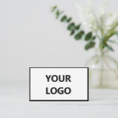 ロゴプロフェッショナル名刺 – 白黒 名刺 (スタンド正面)