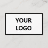 ロゴプロフェッショナル名刺 – 白黒 名刺 (正面)