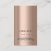 ロゴプロフェッショナル爪、 ネイルマニキュアペディキュアスキニー 名刺 (裏面)