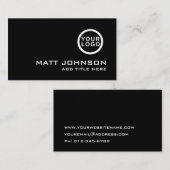 ロゴプロフェッショナル白黒名刺 名刺 (正面/裏面)