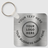 ロゴプロモーションシルバー キーホルダー (正面)
