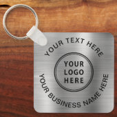 ロゴプロモーションシルバー キーホルダー (正面)