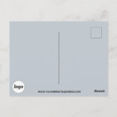 ロゴプロモーションビジネスパウダーブルー ポストカード (裏面)