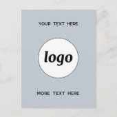 ロゴプロモーションビジネスパウダーブルー ポストカード (正面)