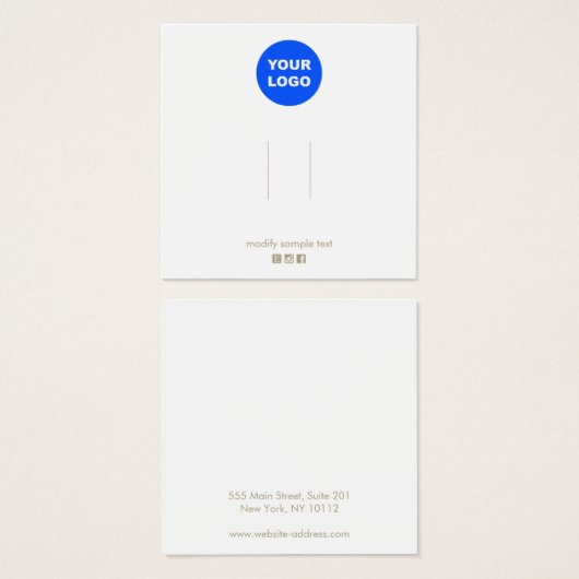 ロゴヘアアクセサリソーシャルメディアのアイコン表示 (正面&裏面)