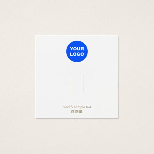 ロゴヘアアクセサリソーシャルメディアのアイコン表示 (正面)