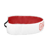 ロゴヘッドバンドのオレンジ アスレチックヘッドバンド (左)