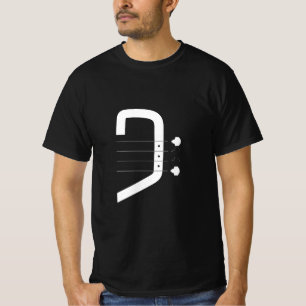 ロゴベースクレフ、 音符記号&ギター Tシャツ