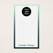 ロゴホルダーのイヤリングの追加の表示ティール（緑がかった色） グラデーション (正面)