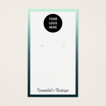 ロゴホルダーのイヤリングの追加の表示ティール（緑がかった色） グラデーション