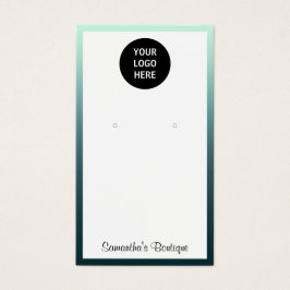 ロゴホルダーのイヤリングの追加の表示ティール（緑がかった色） グラデーション