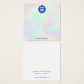 ロゴホログラフィックスタッドイヤリングディスプレイカードの追加 (正面&裏面)