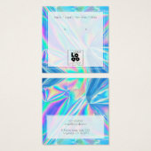 ロゴホログラフィック虹色イヤリングディスプレイを追加する (正面&裏面)