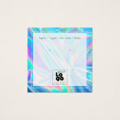 ロゴホログラフィック虹色イヤリングディスプレイを追加する (正面)