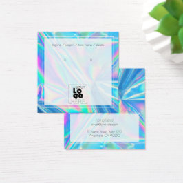 ロゴホログラフィック虹色イヤリングディスプレイを追加する