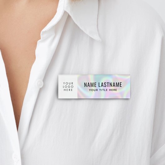 ロゴホログラフィフェイクックマグネットタイトル 名札