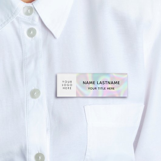 ロゴホログラフィフェイクックマグネットタイトル 名札