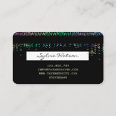 ロゴホログラフクレジットカードモダンを追加する 名刺 (裏面)