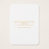 ロゴホワイト金ゴールドイヤリングジュエリー表示カード (裏面)