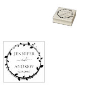 ロゴボタニックサークルのゴム印 ラバースタンプ (押印)