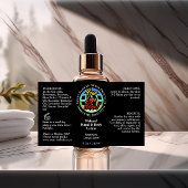 ロゴボトルラベル4ozまたは油ドロッパー製品の追加 長方形シール