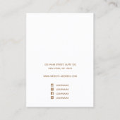 ロゴボホテラコッタウォーターカラーイヤリングディスプレイ 名刺 (裏面)