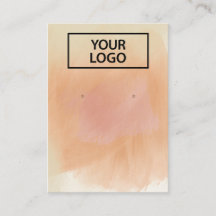 ロゴボホテラコッタウォーターカラーイヤリングディスプレイ