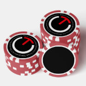 ロゴポーカーチップ ポーカーチップ (積み重ね)