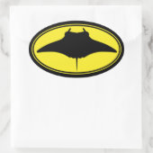 ロゴマンタレイ 楕円形シール (バッグ)